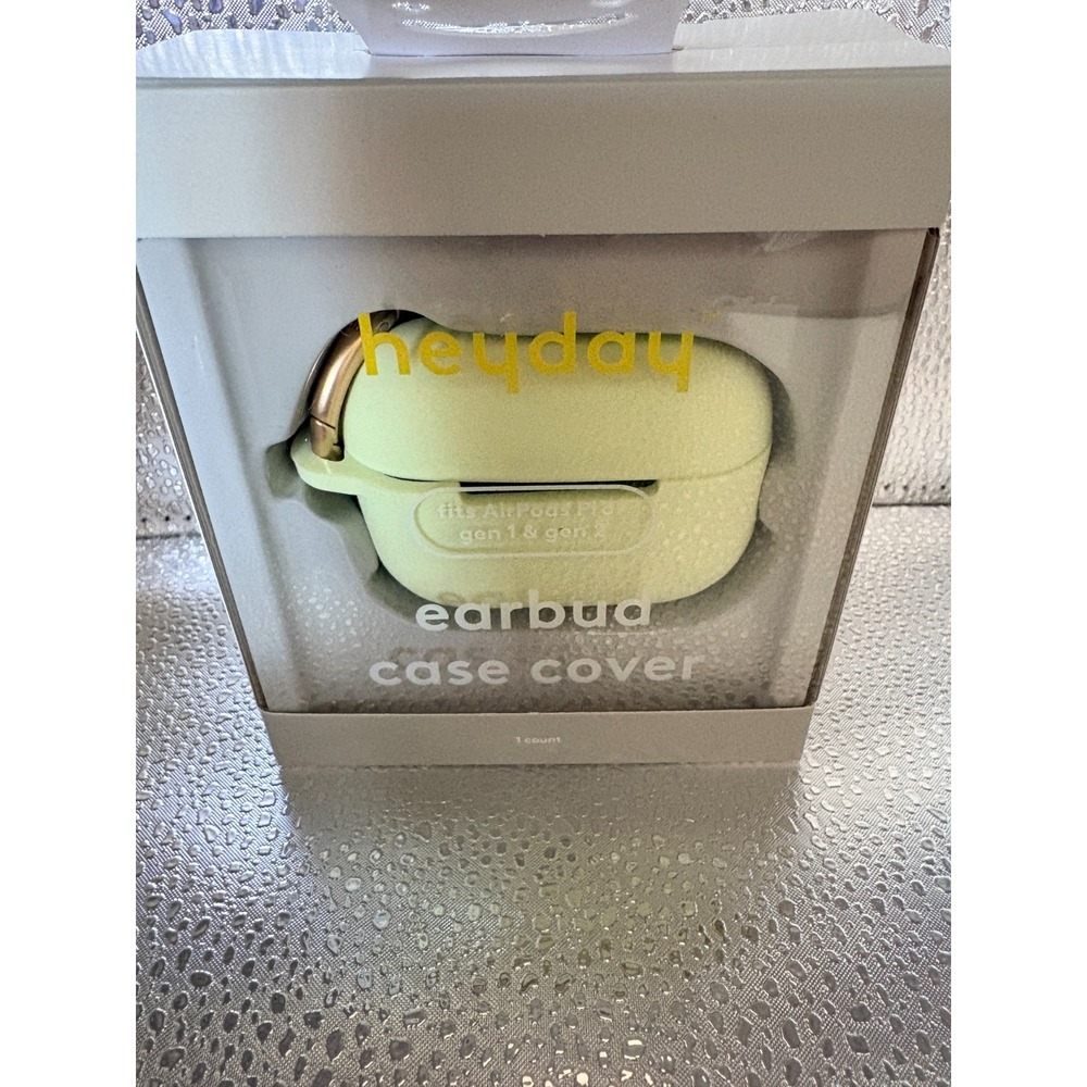 Heyday Earbud Case Cover for‎ Apple AirPods Pro Gen 1 & 2 Light Green Silicone